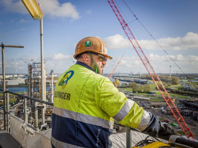 Mooi uitzicht over de industrieterrein